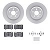 4612-63039 Geospec Brake Rotors w/5000 Euro Ceramic Brake Pads & Hardware, 2003-2006 Mercedes-Benz, Position: Rear - image 1