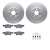 4612-63041 Geospec Brake Rotors w/5000 Euro Ceramic Brake Pads & Hardware, 2006-2009 Mercedes-Benz, Position: Front - image 1