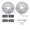 4612-63043 Geospec Brake Rotors w/5000 Euro Ceramic Brake Pads & Hardware, 2003-2009 Mercedes-Benz, Position: Rear - image 1