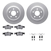 4612-63044 Geospec Brake Rotors w/5000 Euro Ceramic Brake Pads & Hardware, 2003-2013 Mercedes-Benz, Position: Rear - image 1