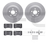 4612-63045 Geospec Brake Rotors w/5000 Euro Ceramic Brake Pads & Hardware, 2005-2006 Mercedes-Benz, Position: Rear - image 1