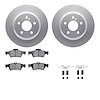 4612-63047 Geospec Brake Rotors w/5000 Euro Ceramic Brake Pads & Hardware, 2003-2006 Mercedes-Benz, Position: Rear - image 1