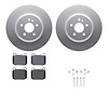 4612-63067 Geospec Brake Rotors w/5000 Euro Ceramic Brake Pads & Hardware, 2000-2005 Mercedes-Benz, Position: Rear