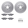 4612-63072 Geospec Brake Rotors w/5000 Euro Ceramic Brake Pads & Hardware, 2006-2012 Mercedes-Benz, Position: Front - image 1