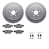 4612-63073 Geospec Brake Rotors w/5000 Euro Ceramic Brake Pads & Hardware, 2006-2012 Mercedes-Benz, Position: Rear - image 1