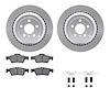 4612-63075 Geospec Brake Rotors w/5000 Euro Ceramic Brake Pads & Hardware, 2006-2012 Mercedes-Benz, Position: Rear - image 1
