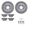 4612-63087 Geospec Brake Rotors w/5000 Euro Ceramic Brake Pads & Hardware, 2015-2021 Mercedes-Benz, Position: Rear - image 1