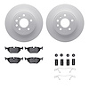 4612-65002 Geospec Brake Rotors w/5000 Euro Ceramic Brake Pads & Hardware, 1999-2010 GM, Position: Rear - image 1