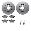 4612-65003 Geospec Brake Rotors w/5000 Euro Ceramic Brake Pads & Hardware, 1999-2010 GM, Position: Front - image 1