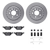 4612-65004 Geospec Brake Rotors w/5000 Euro Ceramic Brake Pads & Hardware, 2002-2010 GM, Position: Rear - image 1