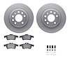 4612-65009 Geospec Brake Rotors w/5000 Euro Ceramic Brake Pads & Hardware, 2003-2011 GM, Position: Rear - image 1