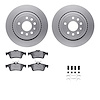 4612-65010 Geospec Brake Rotors w/5000 Euro Ceramic Brake Pads & Hardware, 2003-2011 GM, Position: Rear - image 1