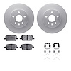 4612-65014 Geospec Brake Rotors w/5000 Euro Ceramic Brake Pads & Hardware, Fits Select GM, Position: Rear - image 1