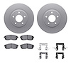 4612-67006 Geospec Brake Rotors w/5000 Euro Ceramic Brake Pads & Hardware, 2007-2012 Infiniti/Nissan, Position: Front - image 1