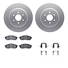 4612-67012 Geospec Brake Rotors w/5000 Euro Ceramic Brake Pads & Hardware, 2008-2011 Infiniti/Nissan, Position: Front - image 1