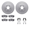 4612-68000 Geospec Brake Rotors w/5000 Euro Ceramic Brake Pads & Hardware, 2003-2005 Infiniti/Nissan, Position: Front - image 1