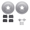 4612-72002 Geospec Brake Rotors w/5000 Euro Ceramic Brake Pads & Hardware, 2008-2015 Mitsubishi, Position: Rear - image 1