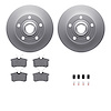 4612-73001 Geospec Brake Rotors w/5000 Euro Ceramic Brake Pads & Hardware, 1997-2001 Audi/Volkswagen, Position: Rear - image 1