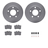 4612-73003 Geospec Brake Rotors w/5000 Euro Ceramic Brake Pads & Hardware, 1998-1998 Audi/Volkswagen, Position: Rear - image 1