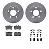 4612-73004 Geospec Brake Rotors w/5000 Euro Ceramic Brake Pads & Hardware, 1999-2001 Audi/Volkswagen, Position: Rear - image 1