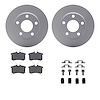 4612-73006 Geospec Brake Rotors w/5000 Euro Ceramic Brake Pads & Hardware, 1999-2002 Audi/Volkswagen, Position: Rear - image 1