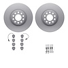 4612-73008 Geospec Brake Rotors w/5000 Euro Ceramic Brake Pads & Hardware, 1999-2004 Audi/Volkswagen, Position: Front - image 1