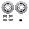 4612-73013 Geospec Brake Rotors w/5000 Euro Ceramic Brake Pads & Hardware, 2004-2005 Audi/Volkswagen, Position: Rear - image 1