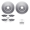 4612-73015 Geospec Brake Rotors w/5000 Euro Ceramic Brake Pads & Hardware, 2005-2010 Audi/Volkswagen, Position: Front - image 1