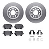 4612-73024 Geospec Brake Rotors w/5000 Euro Ceramic Brake Pads & Hardware, 2005-2011 Audi/Volkswagen, Position: Rear