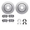 4612-73030 Geospec Brake Rotors w/5000 Euro Ceramic Brake Pads & Hardware, 2007-2011 Audi/Volkswagen, Position: Rear - image 1