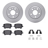 4612-73032 Geospec Brake Rotors w/5000 Euro Ceramic Brake Pads & Hardware, 2008-2015 Audi/Volkswagen, Position: Rear - image 1