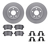 4612-73038 Geospec Brake Rotors w/5000 Euro Ceramic Brake Pads & Hardware, 2008-2017 Audi/Volkswagen, Position: Rear - image 1