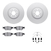 4612-73041 Geospec Brake Rotors w/5000 Euro Ceramic Brake Pads & Hardware, 2012-2018 Audi/Volkswagen, Position: Front - image 1