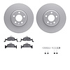 4612-73056 Geospec Brake Rotors w/5000 Euro Ceramic Brake Pads & Hardware, 2017-2019 Audi/Volkswagen, Position: Front - image 1