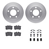 4612-74005 Geospec Brake Rotors w/5000 Euro Ceramic Brake Pads & Hardware, 2002-2004 Audi/Volkswagen, Position: Rear - image 1