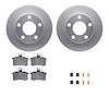 4612-74006 Geospec Brake Rotors w/5000 Euro Ceramic Brake Pads & Hardware, 1996-2001 Audi/Volkswagen, Position: Rear - image 1