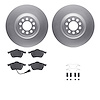 4612-74014 Geospec Brake Rotors w/5000 Euro Ceramic Brake Pads & Hardware, 2000-2006 Audi/Volkswagen, Position: Front