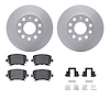 4612-74016 Geospec Brake Rotors w/5000 Euro Ceramic Brake Pads & Hardware, 2005-2013 Audi/Volkswagen, Position: Rear - image 1
