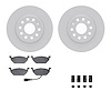 4612-74027 Geospec Brake Rotors w/5000 Euro Ceramic Brake Pads & Hardware, 2011-2015 Audi/Volkswagen, Position: Front - image 1