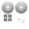 4612-75001 Geospec Brake Rotors w/5000 Euro Ceramic Brake Pads & Hardware, 2007-2017 Lexus/Toyota/Scion, Position: Rear - image 1