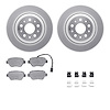4612-79000 Geospec Brake Rotors w/5000 Euro Ceramic Brake Pads & Hardware, 2014-2016 Maserati, Position: Rear
