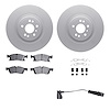 4622-19148 Geospec Brake Rotors w/5000 Euro Ceramic Brake Pads/Sensor & Hardware Kit, 2013-2019 Mercedes-Benz, Position: Front