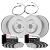 4634-10200 Geospec Brake Rotors w/5000 Euro Ceramic Brake Pads & Sensor, 1984-1989 Porsche, Position: Front and Rear - image 1