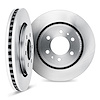 5002-40109 Slotted Brake Rotors [Silver], 2003-2017 Mopar, Position: Rear