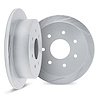 5002-54213 Slotted Brake Rotors [Silver], 1997-2004 Ford/Lincoln/Mercury/Mazda, Position: Rear - image 1