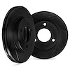 5002-63058 Slotted Brake Rotors [Silver], 2005-2016 Smart, Position: Front - image 1