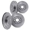 5004-13035 Slotted Brake Rotors [Silver], 2003-2004 Subaru, Position: Front and Rear - image 1