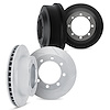 5004-48087 Slotted Brake Rotors & Drums Kit [Silver], 1985-2005 Multiple Makes/Models, Position: Front and Rear