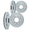 5004-54150 Slotted Brake Rotors [Silver], 2004-2008 Ford/Lincoln/Mercury/Mazda, Position: Front and Rear - image 1