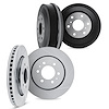 5004-92006 Slotted Brake Rotors & Drums Kit [Silver], 2013-2018 GM, Position: Front and Rear - image 1